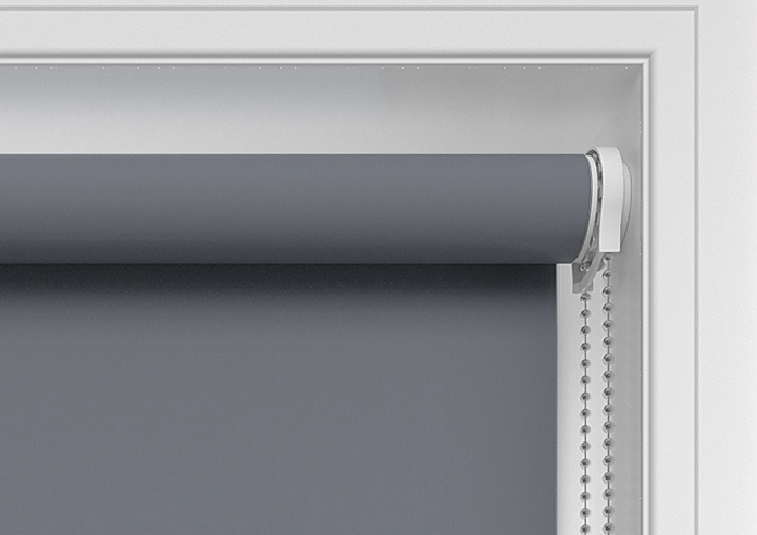 Levant (FR Blackout), Steel Grey - Twist&Fit Roller Blind - Image 10
